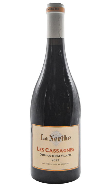 Bottle of Chateau La Nerthe Cotes du Rhone Villages Les Cassagnes Rouge 2022-Red Wine-Flatiron SF