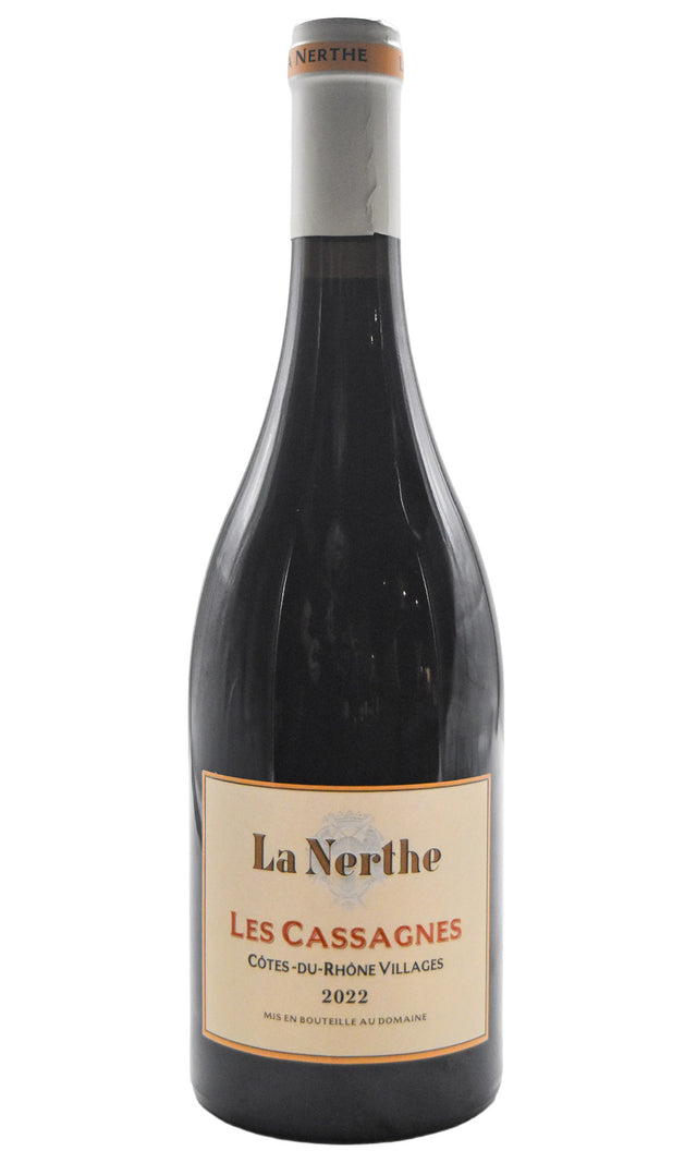 Bottle of Chateau La Nerthe Cotes du Rhone Villages Les Cassagnes Rouge 2022-Red Wine-Flatiron SF