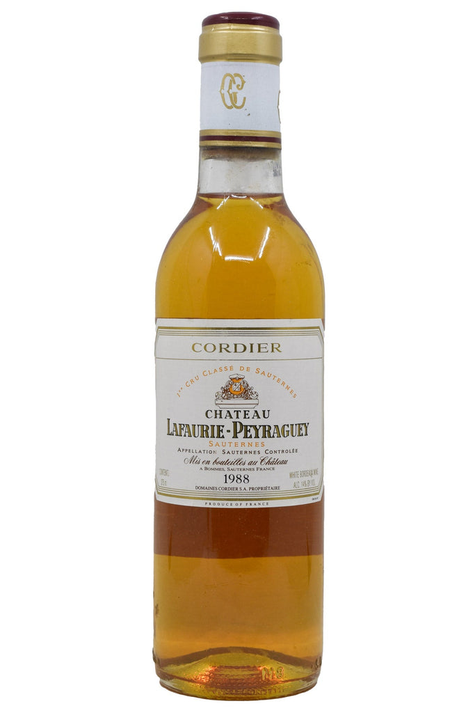 Bottle of Chateau Lafaurie-Peyraguey Sauternes 1988 (375ml)-Dessert Wine-Flatiron SF