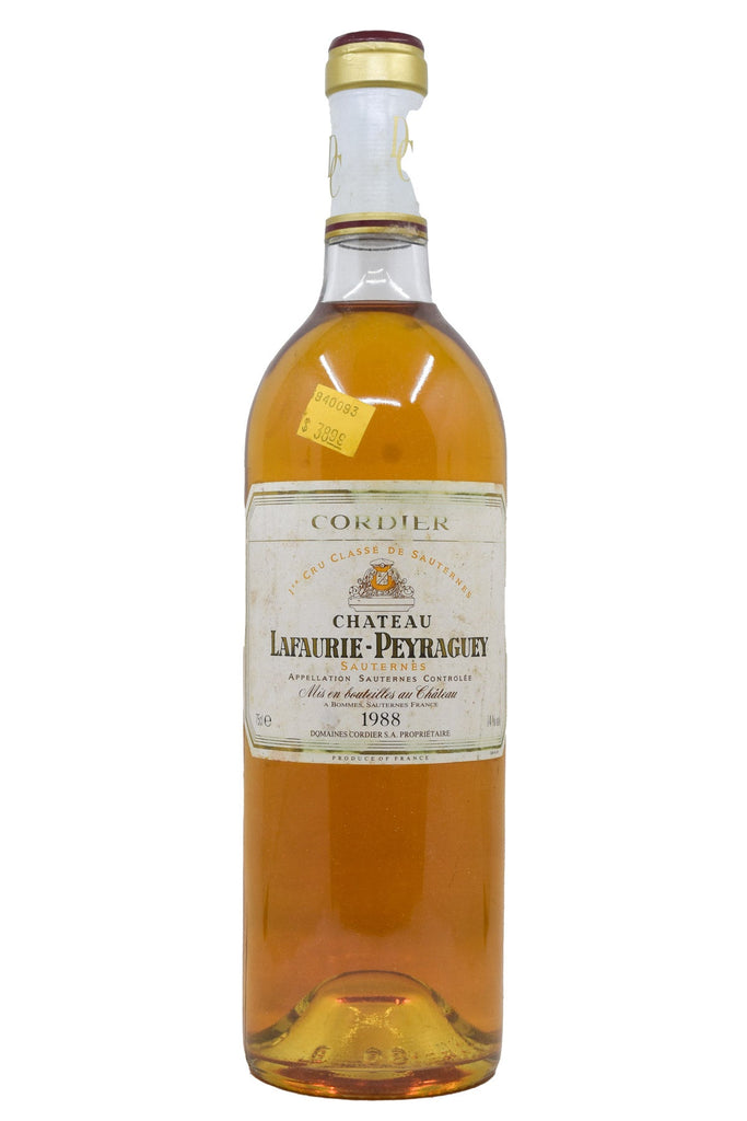 Bottle of Chateau Lafaurie-Peyraguey Sauternes 1988-Dessert Wine-Flatiron SF