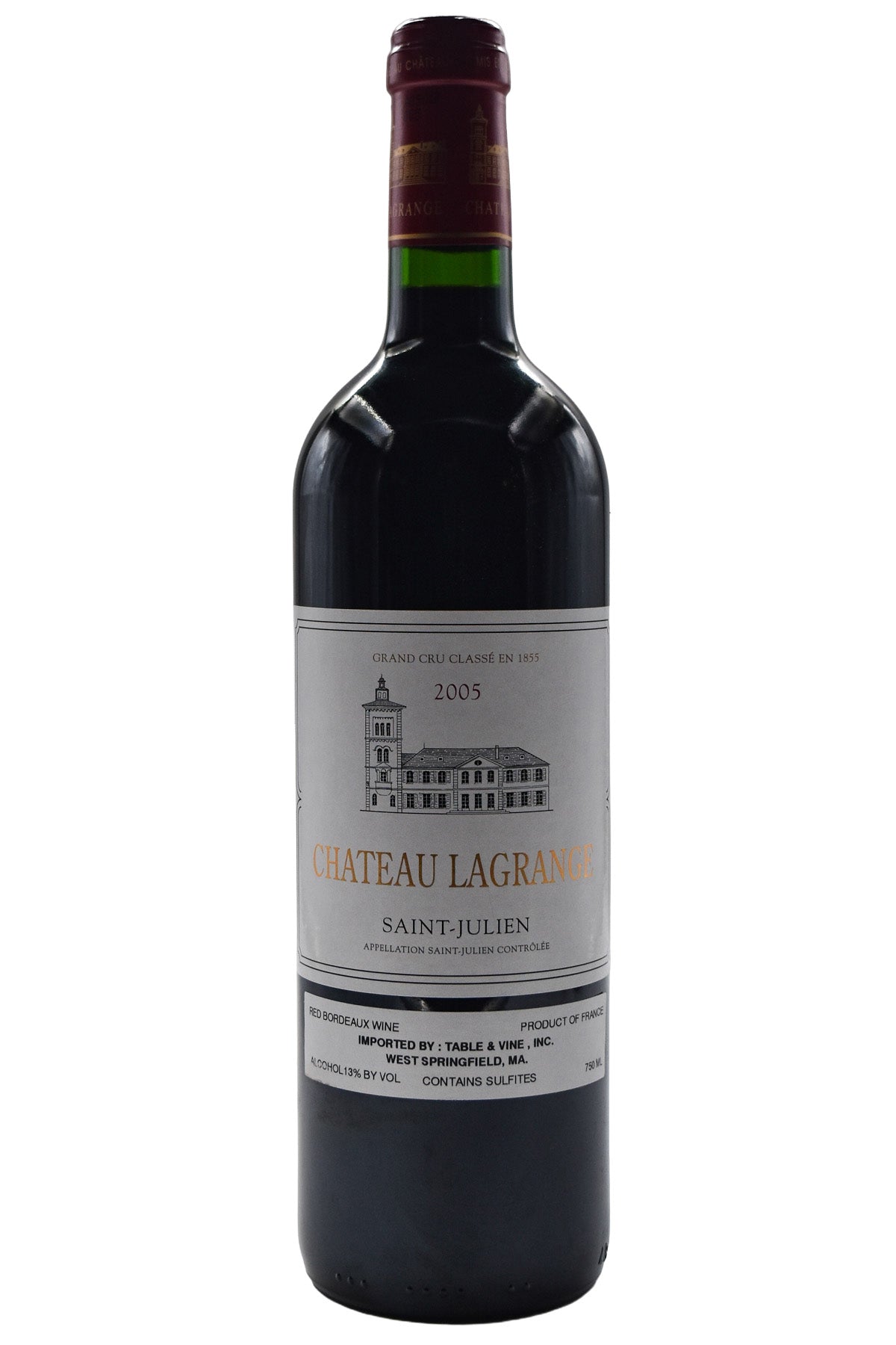 Bottle of Chateau Lagrange Saint-Julien 2005-Red Wine-Flatiron SF