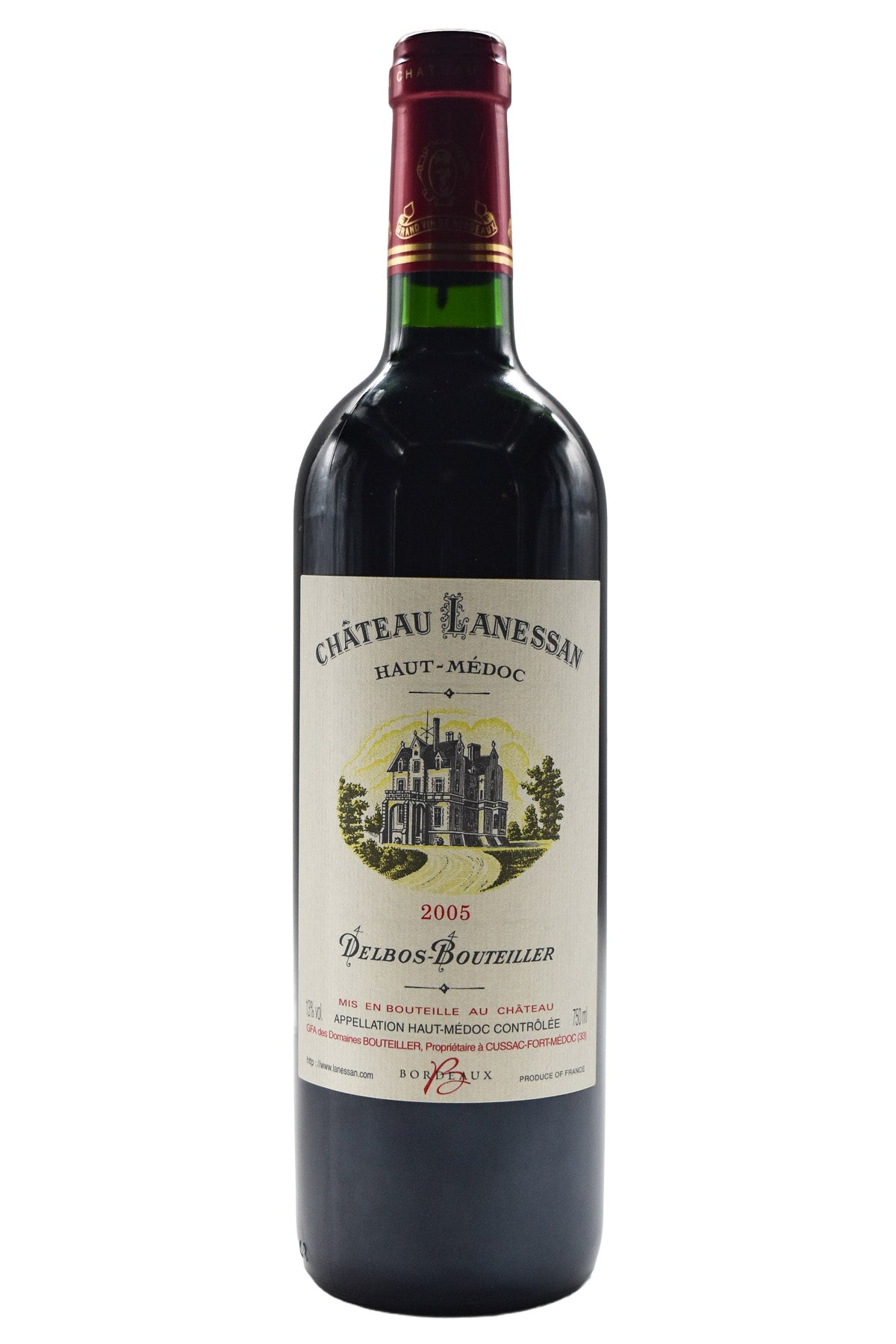 Bottle of Chateau Lanessan Haut-Medoc 2005-Red Wine-Flatiron SF