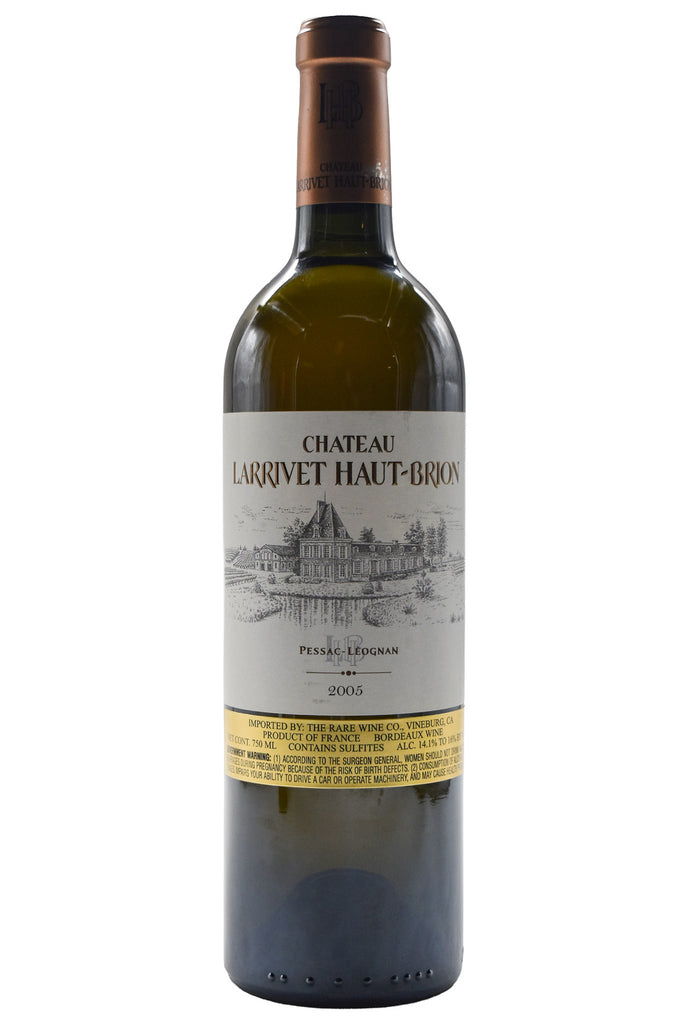 Bottle of Chateau Larrivet Haut-Brion Pessac-Leognan Blanc 2005-White Wine-Flatiron SF