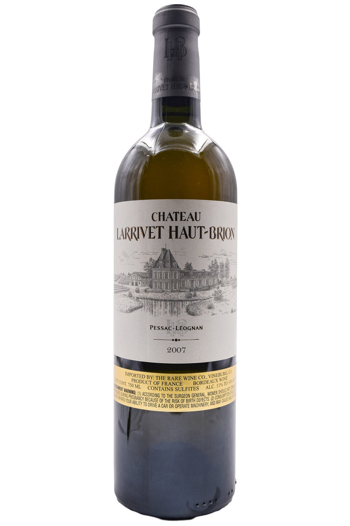Bottle of Chateau Larrivet Haut-Brion Pessac-Leognan Blanc 2007-White Wine-Flatiron SF