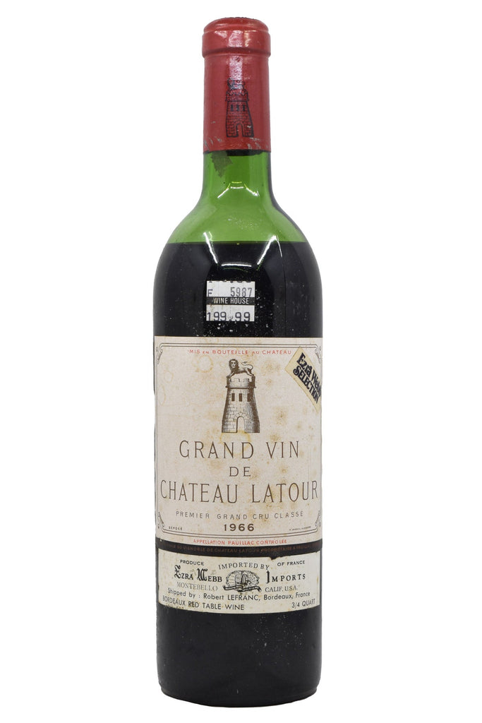 Bottle of Chateau Latour Premier Grand Cru Classe Pauillac 1966-Red Wine-Flatiron SF