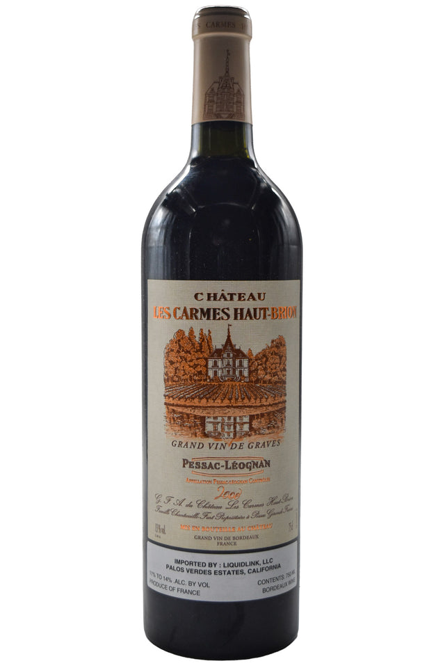 Bottle of Chateau Les Carmes Haut-Brion Pessac Leognan 2000-Red Wine-Flatiron SF