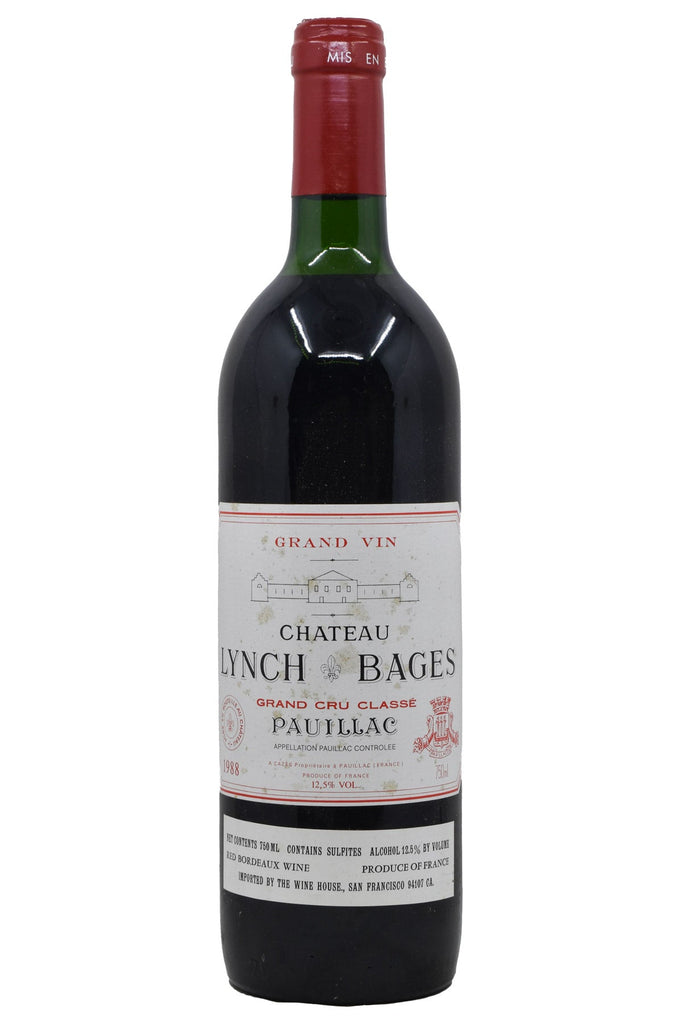 Bottle of Chateau Lynch-Bages Grand Cru Classe Pauillac 1988-Red Wine-Flatiron SF