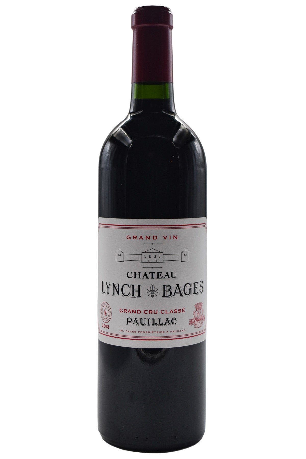 Bottle of Chateau Lynch-Bages Pauillac 2008-Red Wine-Flatiron SF
