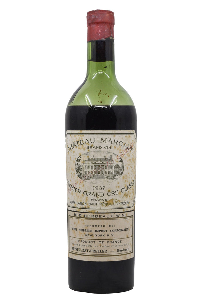 Bottle of Chateau Margaux Premier Grand Cru Classe 1937-Red Wine-Flatiron SF