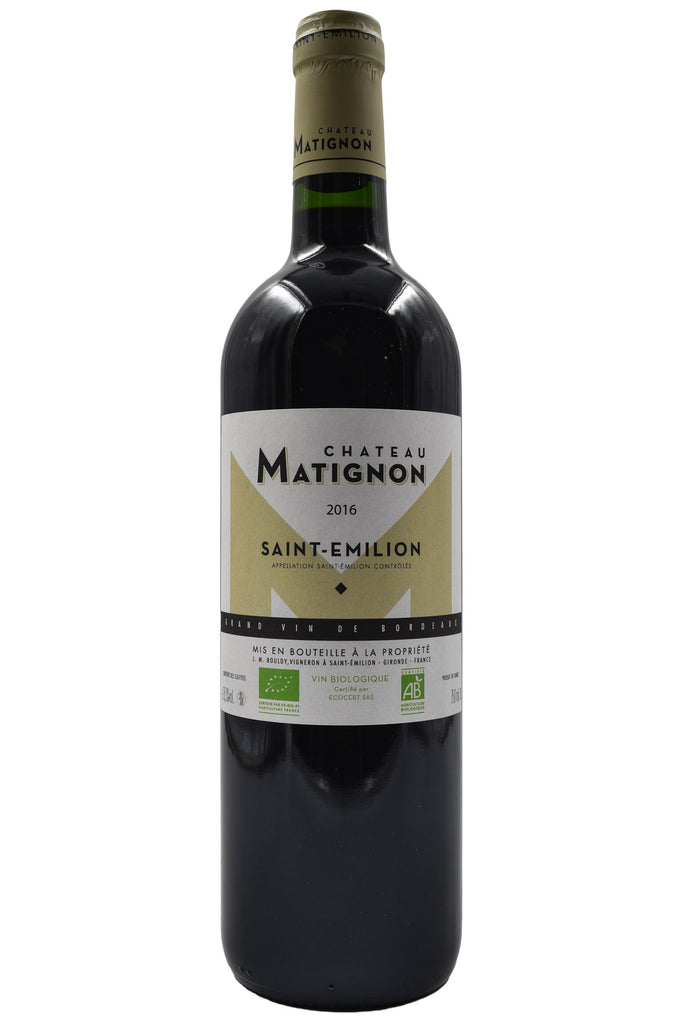 Bottle of Chateau Matignon Saint-Emilion 2016-Red Wine-Flatiron SF