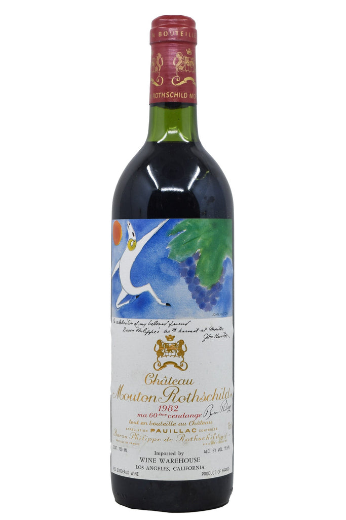 Bottle of Chateau Mouton Rothschild Pauillac 1982-Red Wine-Flatiron SF