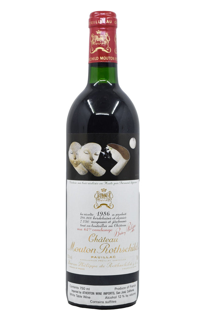 Bottle of Chateau Mouton Rothschild Pauillac 1986-Red Wine-Flatiron SF