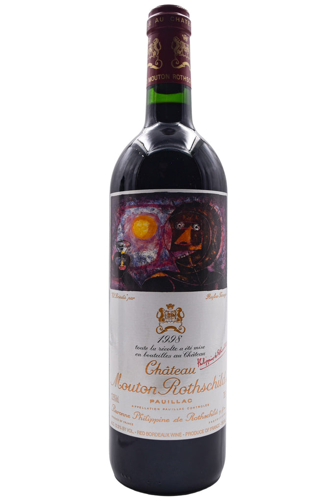 Bottle of Chateau Mouton Rothschild Pauillac 1998-Red Wine-Flatiron SF