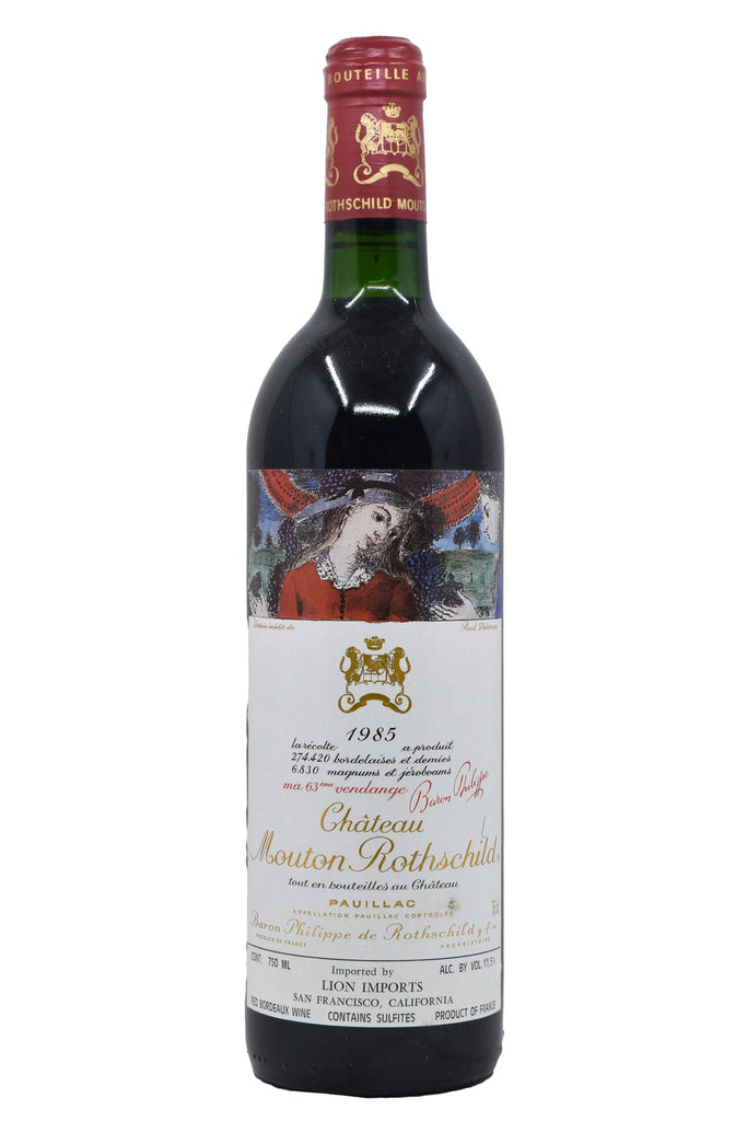 Bottle of Chateau Mouton Rothschild Pauillac (Base Neck) 1985-Red Wine-Flatiron SF