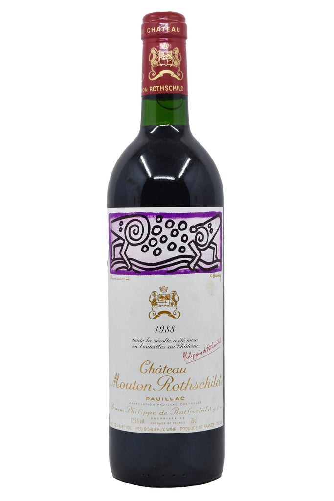 Bottle of Chateau Mouton Rothschild Pauillac (Neck) 1988-Red Wine-Flatiron SF