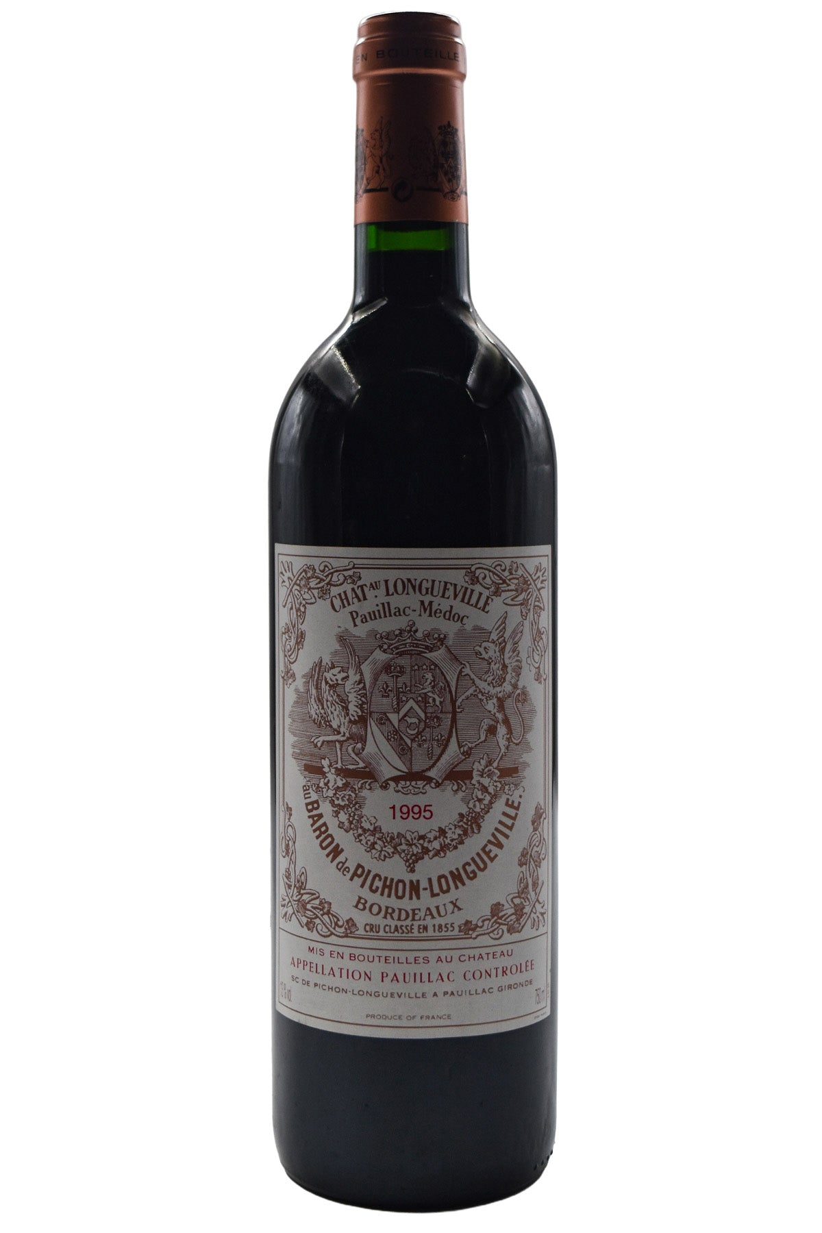 Bottle of Chateau Pichon Baron Pauillac 1995-Red Wine-Flatiron SF