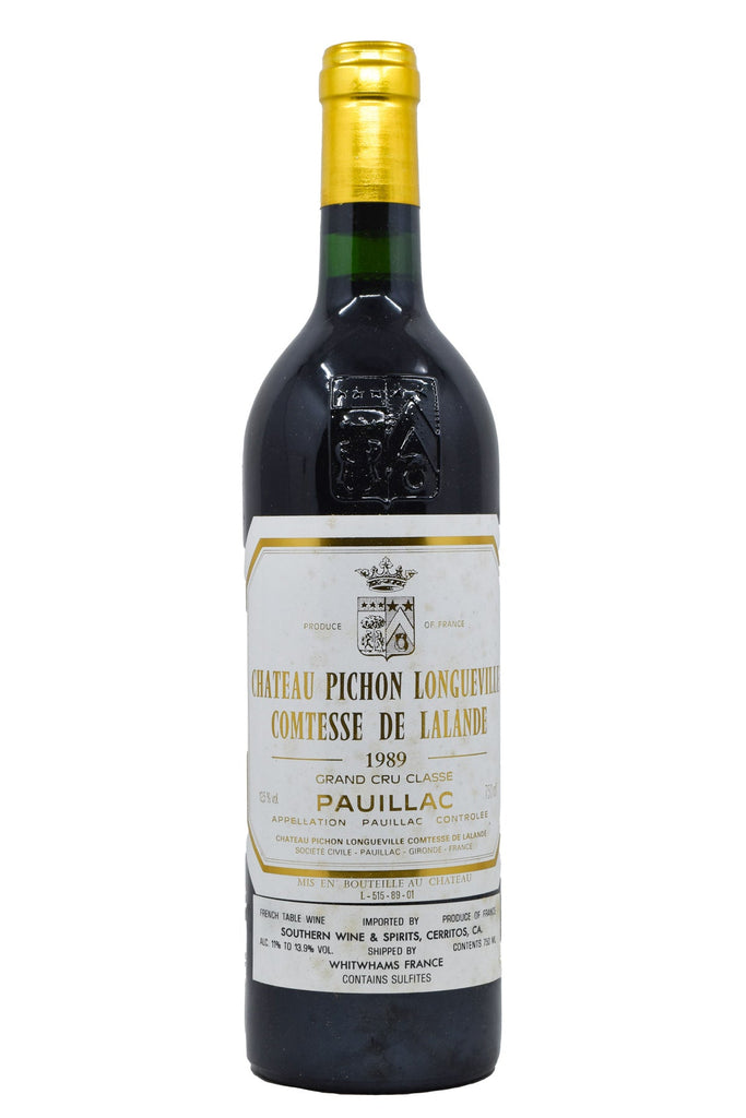 Bottle of Chateau Pichon Longueville Comtesse de Lalande Pauillac 1989-Red Wine-Flatiron SF