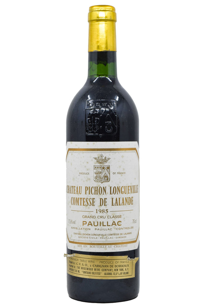 Bottle of Chateau Pichon Longueville Comtesse de Lalande Pauillac (Base Neck) 1985-Red Wine-Flatiron SF