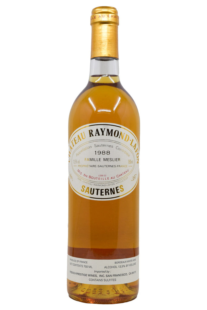 Bottle of Chateau Raymond-Lafon Sauternes 1988-Dessert Wine-Flatiron SF