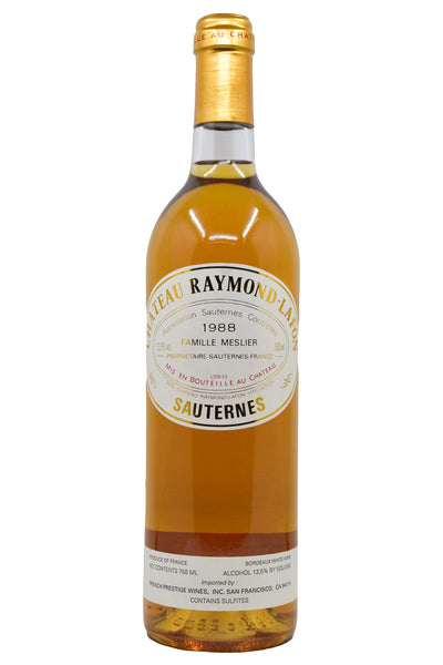 Chateau Raymond-Lafon Sauternes 1988 – Flatiron SF