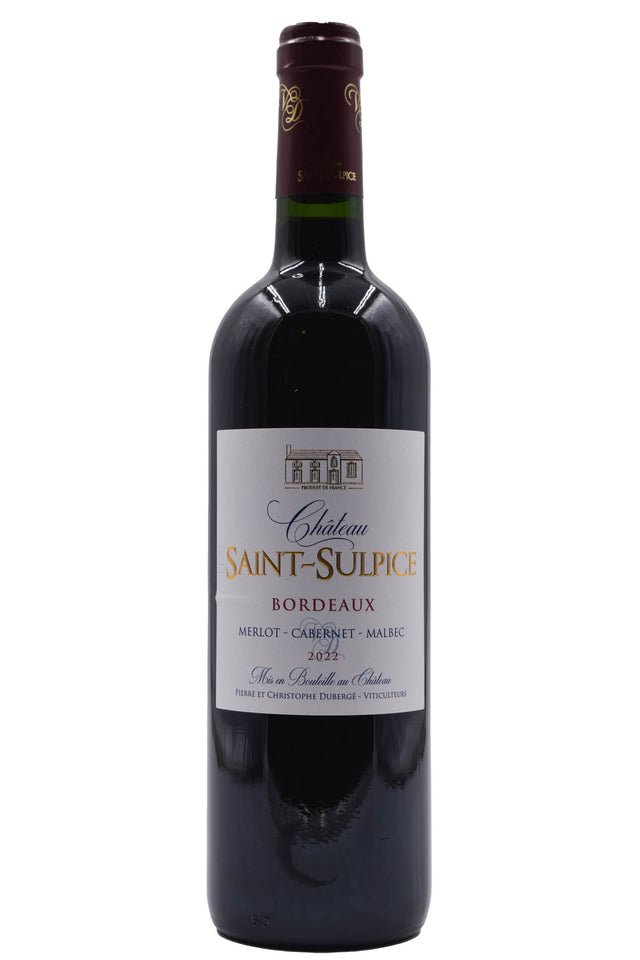 Bottle of Chateau Saint-Sulpice Bordeaux 2022-Red Wine-Flatiron SF