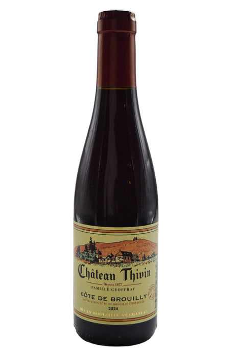 Bottle of Chateau Thivin Cote de Brouilly 2024 (375ml)-Red Wine-Flatiron SF