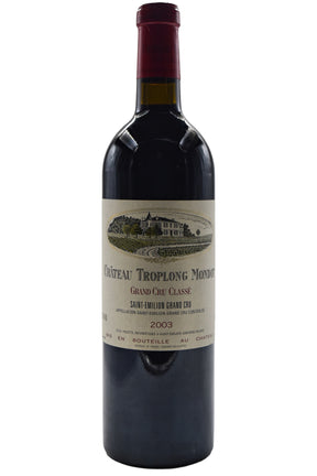 Bottle of Chateau Troplong Mondot Saint-Emilion Grand Cru 2003-Red Wine-Flatiron SF
