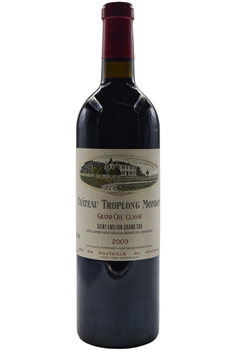 Bottle of Chateau Troplong Mondot Saint-Emilion Grand Cru 2003-Red Wine-Flatiron SF