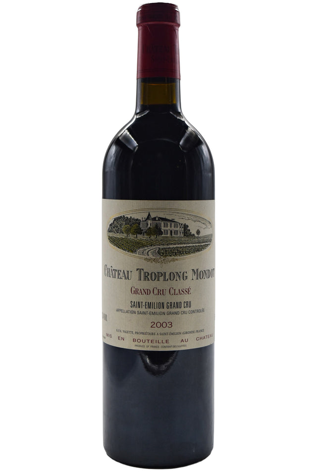 Bottle of Chateau Troplong Mondot Saint-Emilion Grand Cru 2003-Red Wine-Flatiron SF