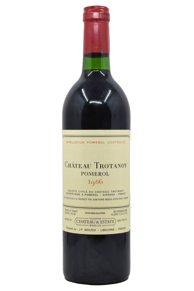 Bottle of Chateau Trotanoy Pomerol 1986-Red Wine-Flatiron SF