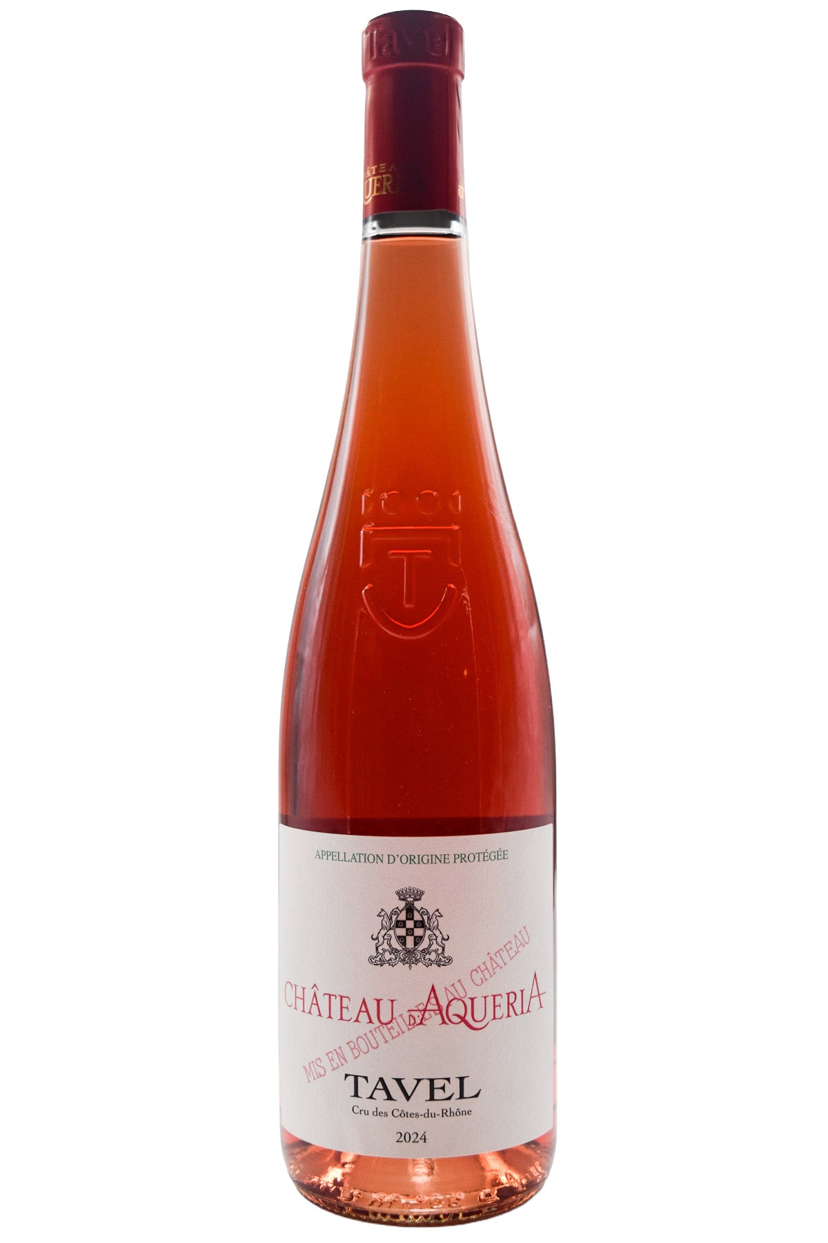 Bottle of Chateau d'Aqueria Tavel Rose 2024-Rosé Wine-Flatiron SF