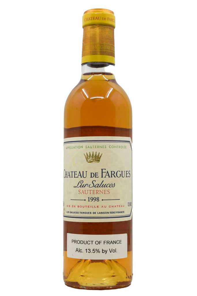 Bottle of Chateau de Fargues Sauternes 1998 (375ml)-Dessert Wine-Flatiron SF