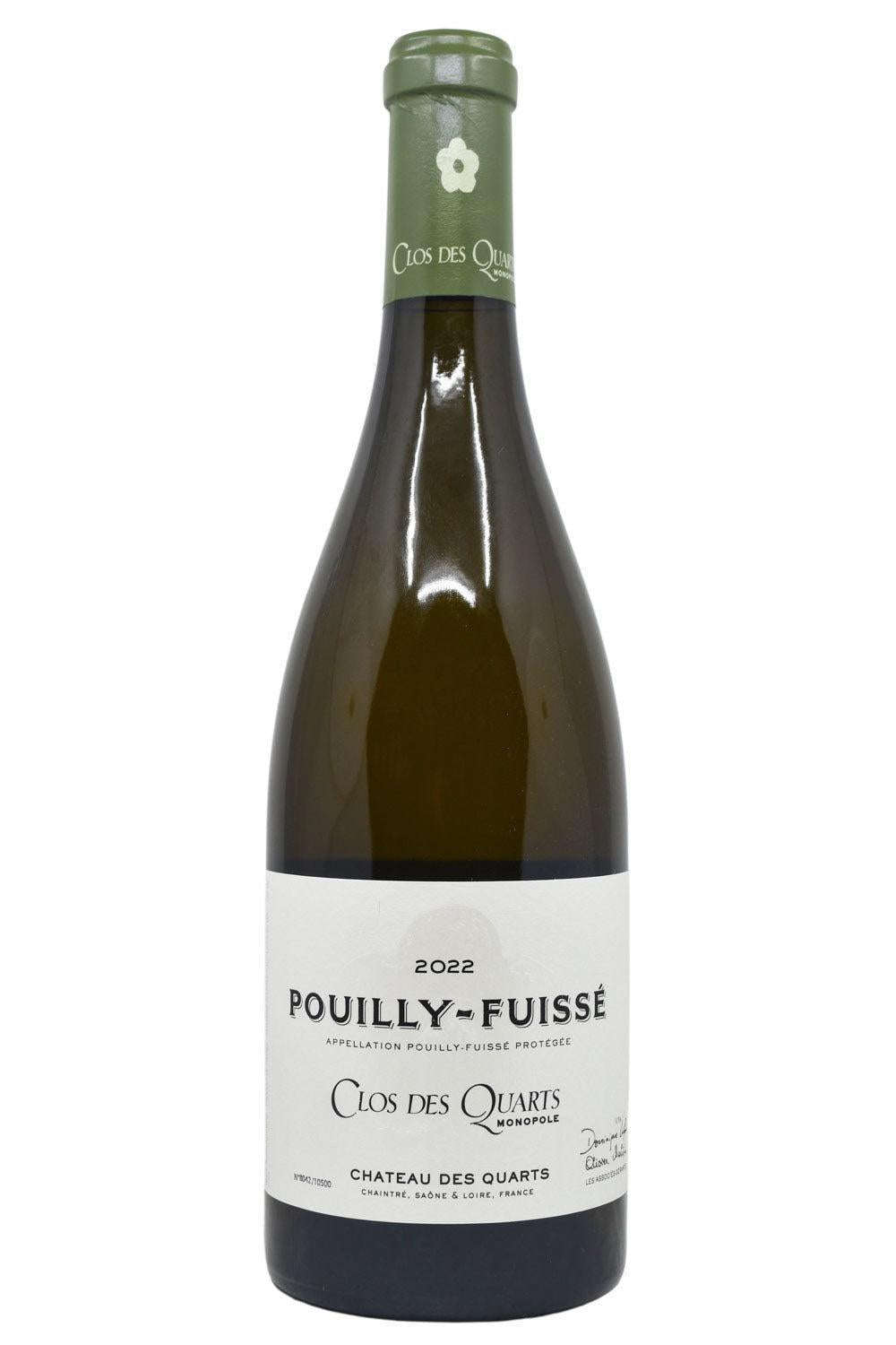 Bottle of Chateau des Quarts Pouilly-Fuisse 1er Cru Aux Quarts Clos des Quarts 2022-White Wine-Flatiron SF