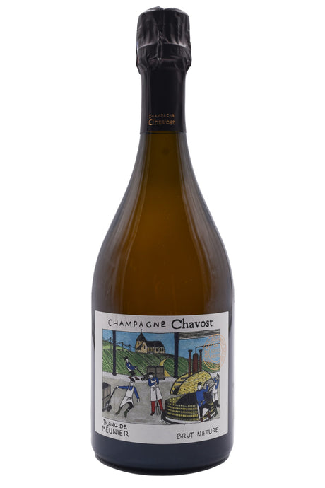 Bottle of Chavost Champagne Blanc de Meunier Brut Nature NV-Fortified Wine-Flatiron SF