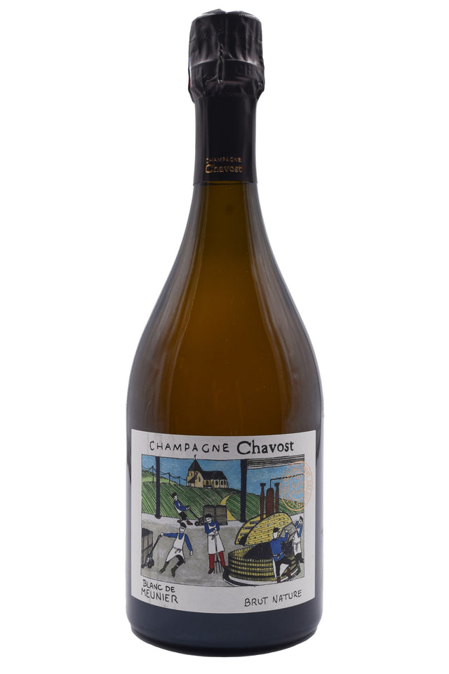 Bottle of Chavost Champagne Blanc de Meunier Brut Nature NV-Fortified Wine-Flatiron SF