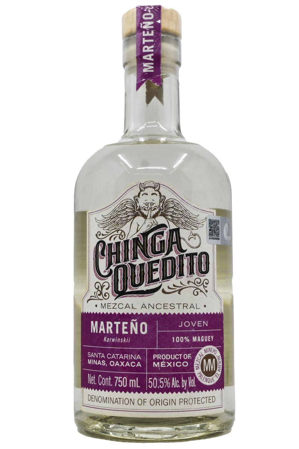 Bottle of Chinga Quedito Mezcal Ancestral Joven Marteno-Spirits-Flatiron SF