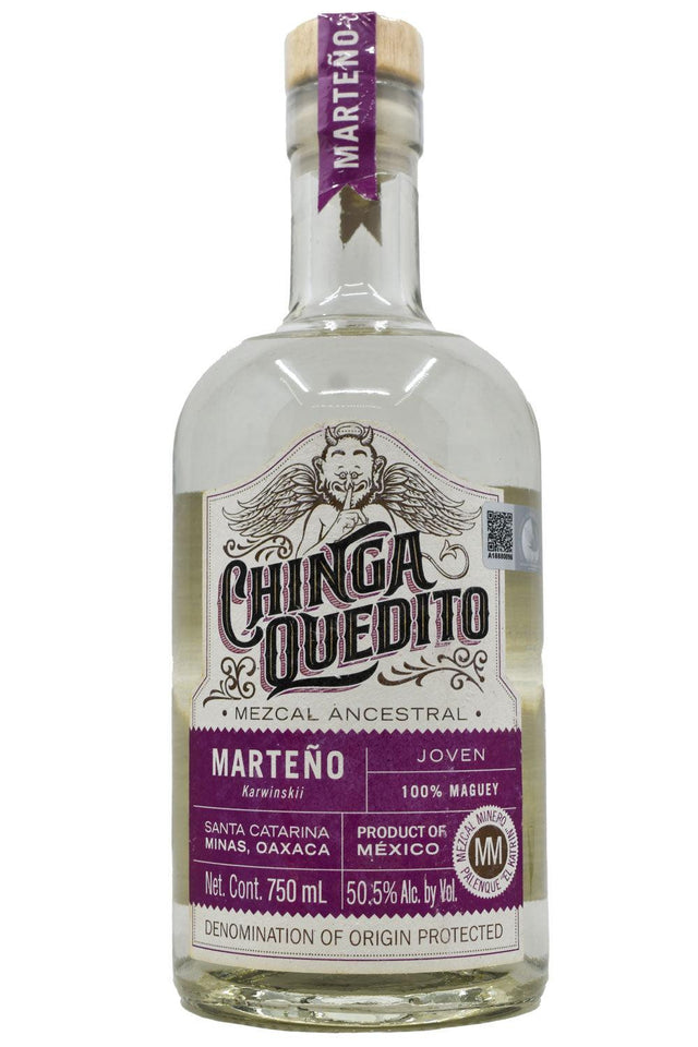 Bottle of Chinga Quedito Mezcal Ancestral Joven Marteno-Spirits-Flatiron SF