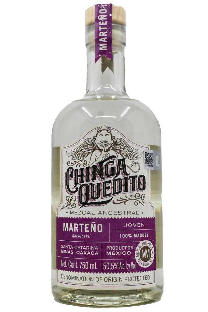 Bottle of Chinga Quedito Mezcal Ancestral Joven Marteno-Spirits-Flatiron SF