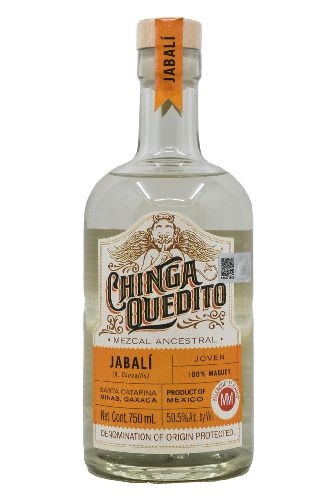 Bottle of Chinga Quedito Mezcal Joven Ancestral Jabali-Spirits-Flatiron SF
