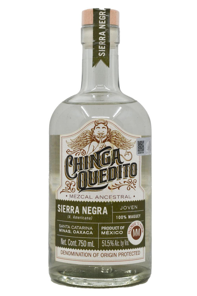 Bottle of Chinga Quedito Mezcal Joven Ancestral Sierra Negra-Spirits-Flatiron SF