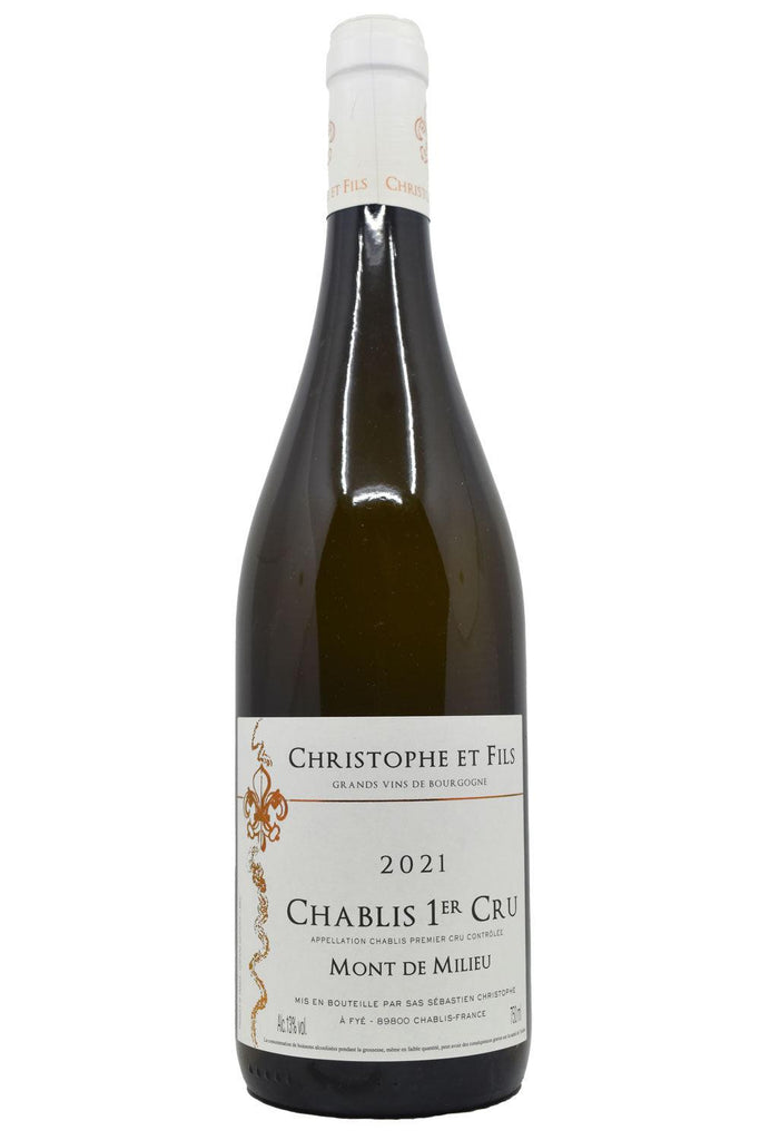 Bottle of Christophe et Fils Chablis 1er Cru Mont de Milieu 2021-White Wine-Flatiron SF