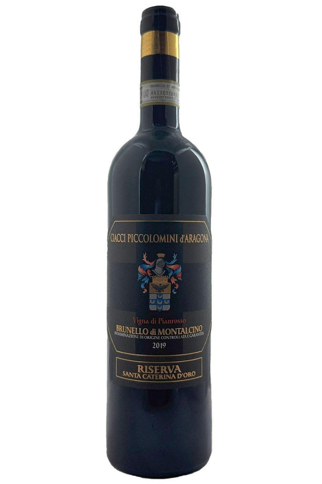 Bottle of Ciacci Piccolomini d'Aragona Brunello di Montalcino Riserva Pianrosso 2019-Red Wine-Flatiron SF