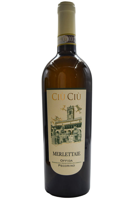Bottle of Ciu Ciu Offida Merlettaie Pecorino 2024-White Wine-Flatiron SF