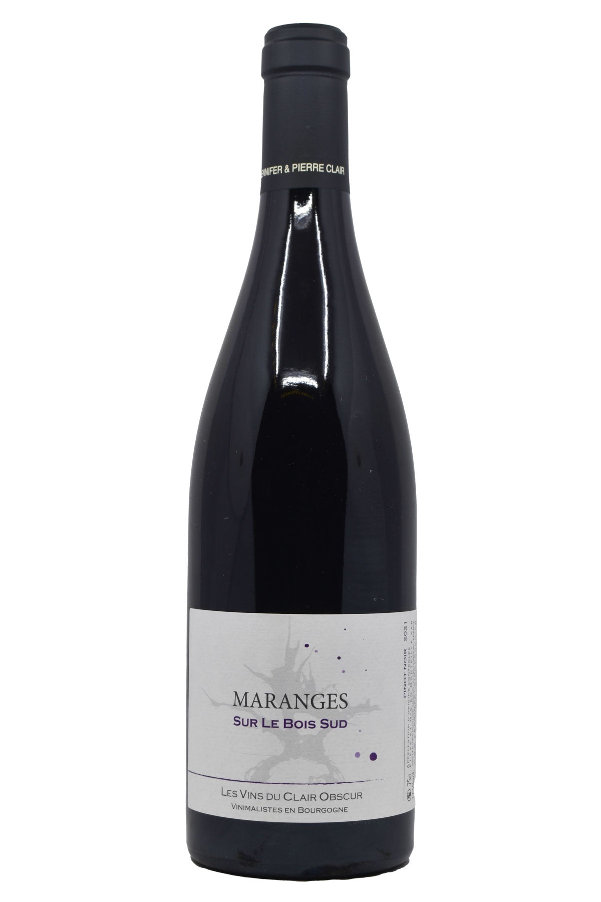 Bottle of Clair Obscur Maranges Sur Le Bois Sud 2021-Red Wine-Flatiron SF