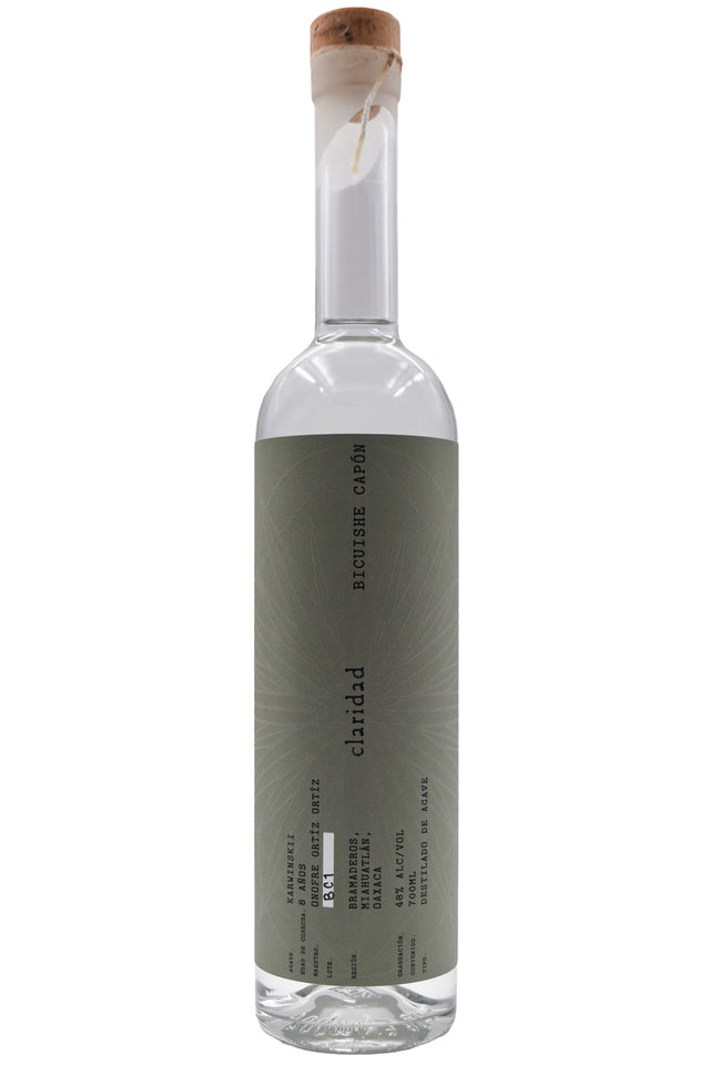 Bottle of Claridad Mezcal Bicuishe Capon-Spirits-Flatiron SF