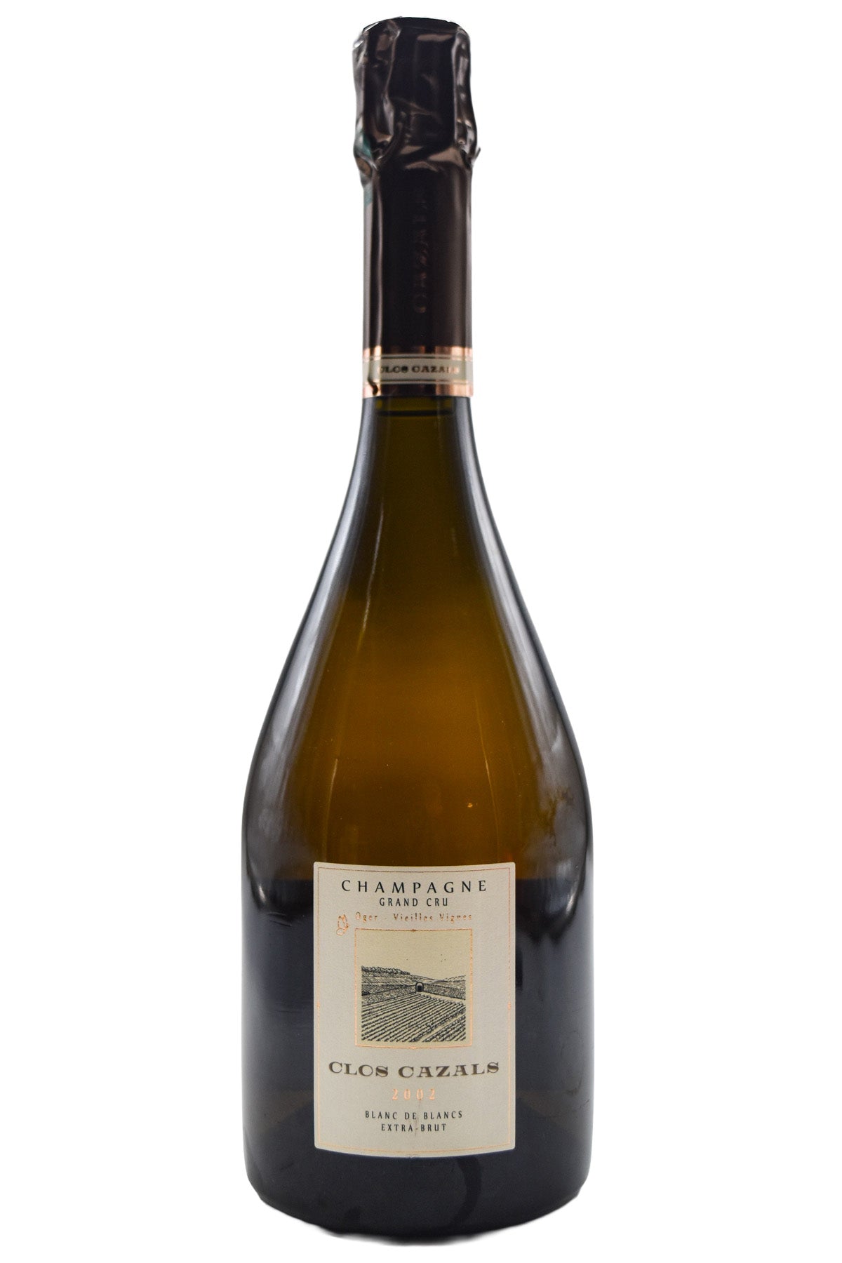 Bottle of Claude Cazals Champagne Blanc de Blancs Grand Cru Clos Cazals 2002-Sparkling Wine-Flatiron SF
