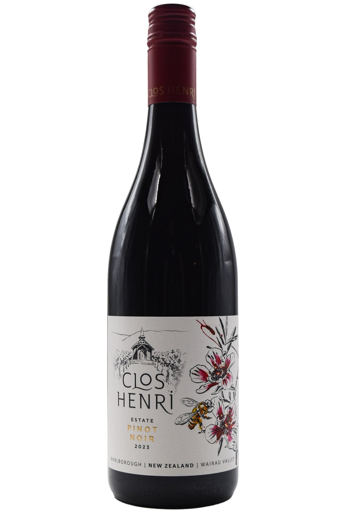 Bottle of Clos Henri Pinot Noir Estate 2023-Red Wine-Flatiron SF