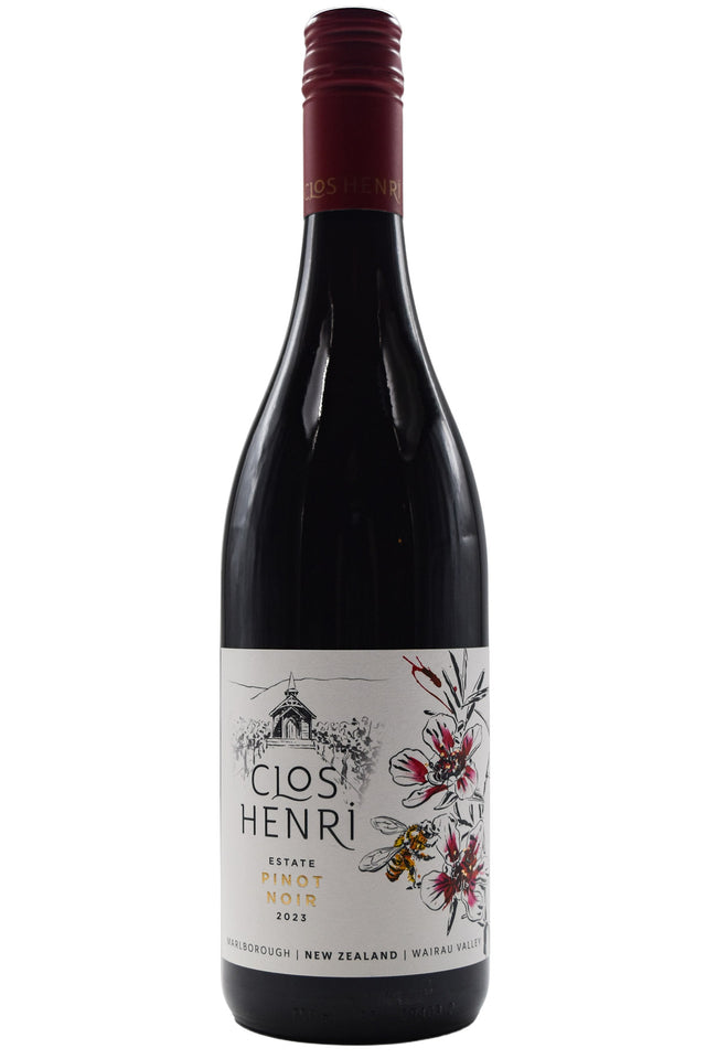 Bottle of Clos Henri Pinot Noir Estate 2023-Red Wine-Flatiron SF