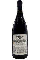 Bottle of Clos Saron Home Vineyard Pinot Noir Old Block 2011-Red Wine-Flatiron SF