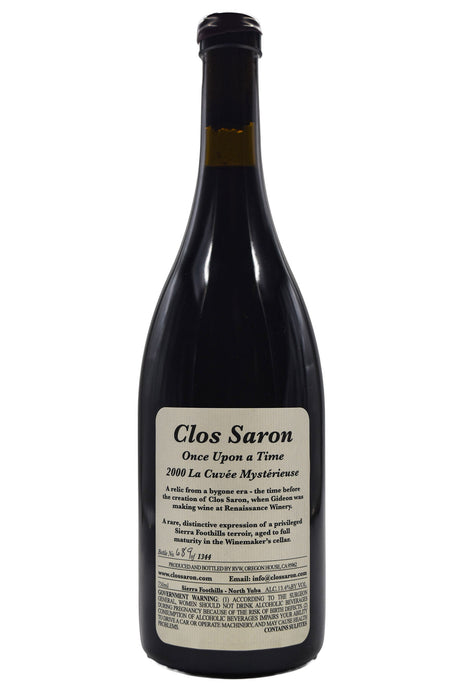 Bottle of Clos Saron Renaissance Vineyard Red Blend Cuvee Mysterieuse Once Upon a Time 2000-Red Wine-Flatiron SF